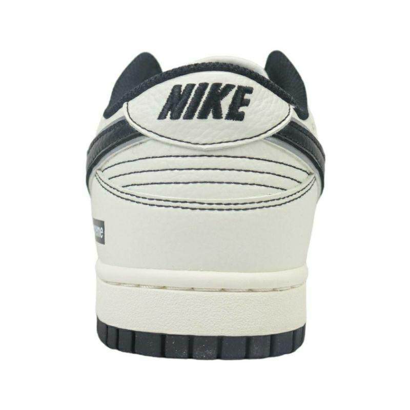 Dunk Low x Supreme 聯名款 白底黑勾/白黑 男女通用款鞋 RM2308-237-細節圖9