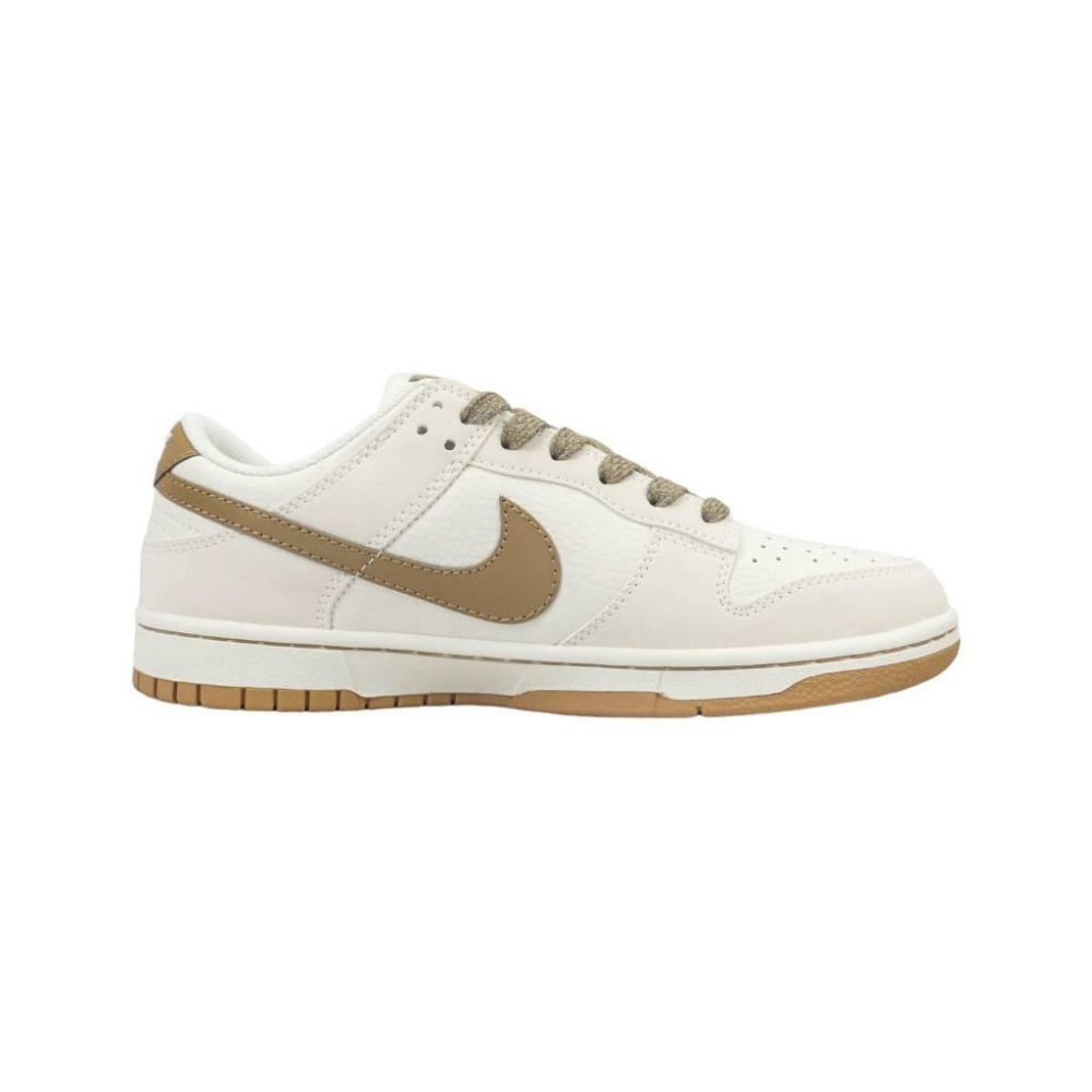 NK Dunk Low x Supreme 聯名款 黑糖奶茶/深棕色/米棕底深棕勾 男女通用款鞋-細節圖2