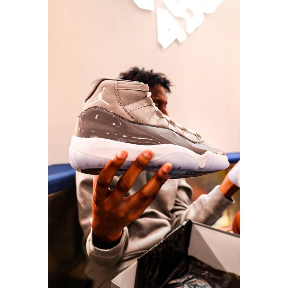 AJ11 Cool Grey 冷灰 高筒實戰用籃球鞋CT8012-005 男女通用款鞋-細節圖2