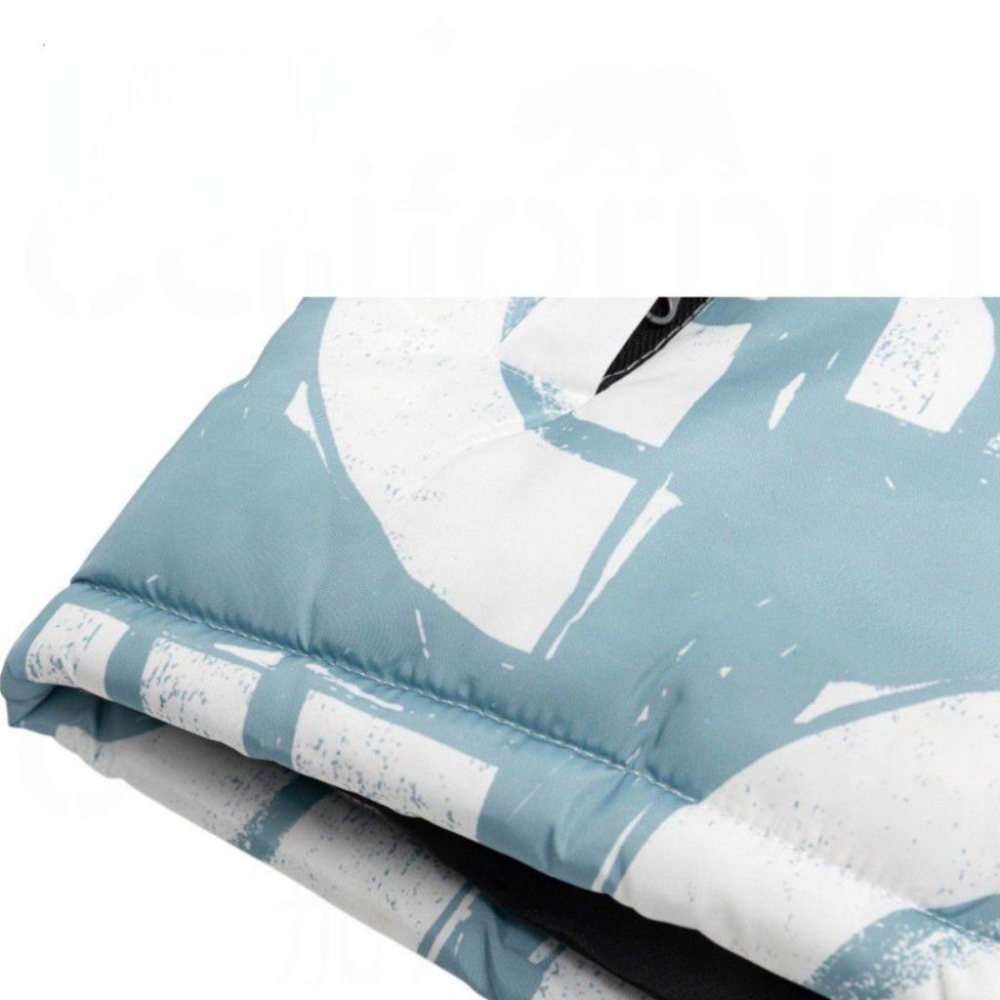 TNF 1996 Retri Nuptse Jacket系列日式和風扇TNF扇型Logo 羽絨棉羽絨外套 藍白色-細節圖5