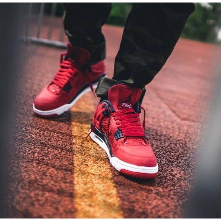 AJ 4 SE ＇＇ FIBA ＇＇ 紅藍色CI1184-617 男鞋款-細節圖2