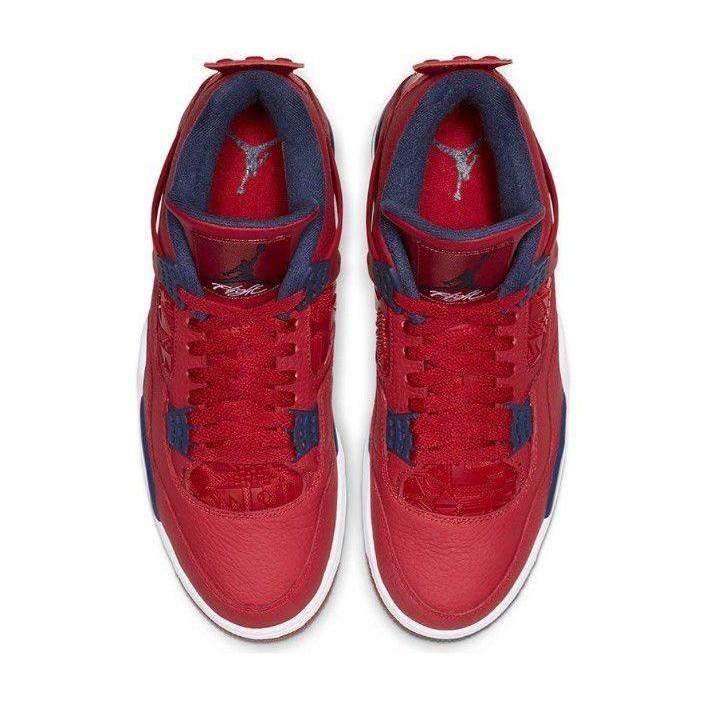 AJ 4 SE ＇＇ FIBA ＇＇ 紅藍色CI1184-617 男鞋款-細節圖4