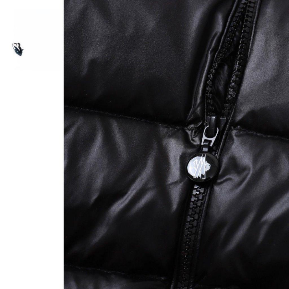 蒙口 袖大M字羽絨連帽外套｜防風｜外套｜黑色｜法國品牌｜男女通用款式-細節圖7