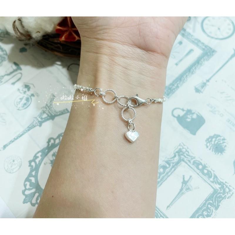 （啦啦小姐）925純銀手鍊，小碎石純銀手鍊，不規則純銀，愛心手鍊，個性氣質-細節圖4