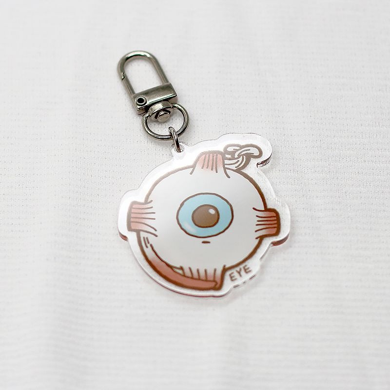 [現貨] 醫學院 | 淡定臟器系列-明目（眼EYE）壓克力鑰匙圈/吊飾-細節圖2