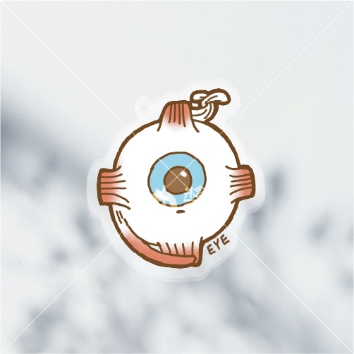 明目（眼EYE）壓克力鑰匙圈