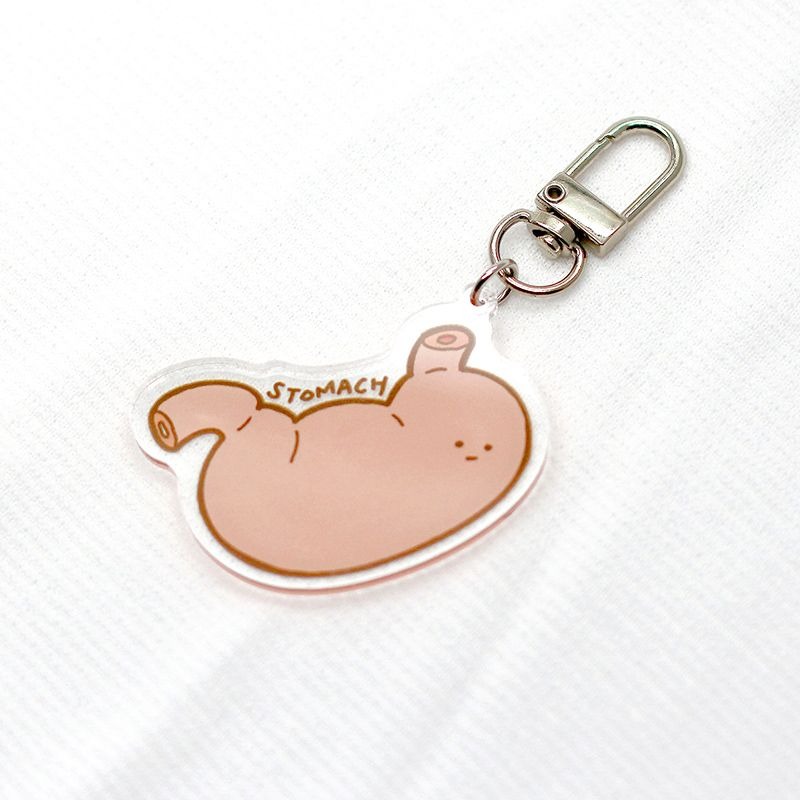 [現貨] 醫學院 | 淡定臟器系列-無所胃（胃STOMACH）壓克力鑰匙圈/吊飾-細節圖2