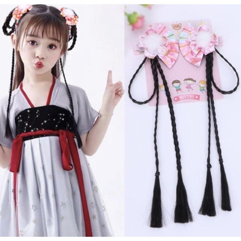 （套組）女童漢服古裝 超仙小女孩 樱花公主 夏装 萬聖節裝扮 古裝裝扮 cosplay-細節圖5