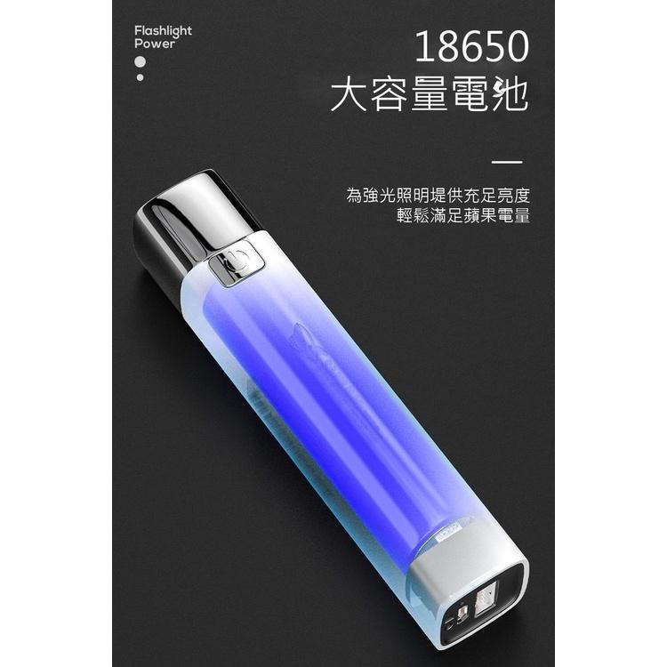 【現貨 快速出貨！升級遠距超廣角照射】強光手電筒 USB充電 便攜手電筒 多功能 超亮  登山露營 戶外便攜-細節圖4