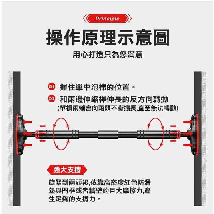 【現貨 快速出貨！加大防滑墊 穩定牢固】單槓 加強底座 單杠 引體向上 健身單槓 門框單槓 門上單槓 家用單槓 重訓-細節圖8