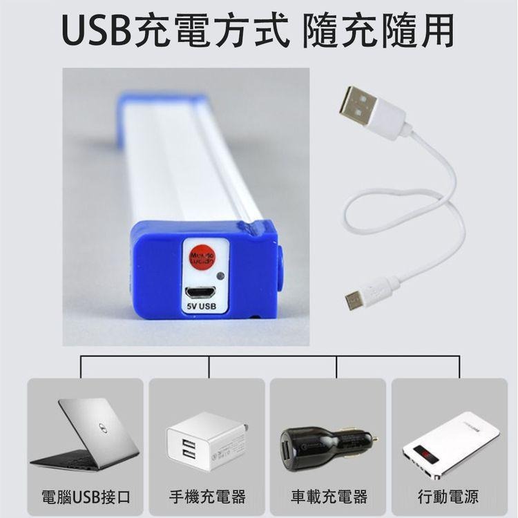 【現貨 快速出貨！高亮節能 光線均勻】USB充電燈管 多W 露營 登山 LED燈 露營燈 行動燈條 燈條 應急燈管 調光-細節圖9