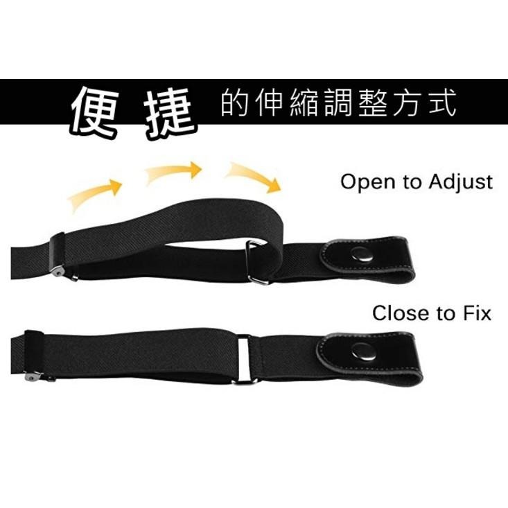 【現貨 快速出貨！便捷伸縮 舒適不勒腰】Elastic Belt 彈性腰帶 簡約彈力隱形腰帶 百搭修身懶人皮帶-細節圖5