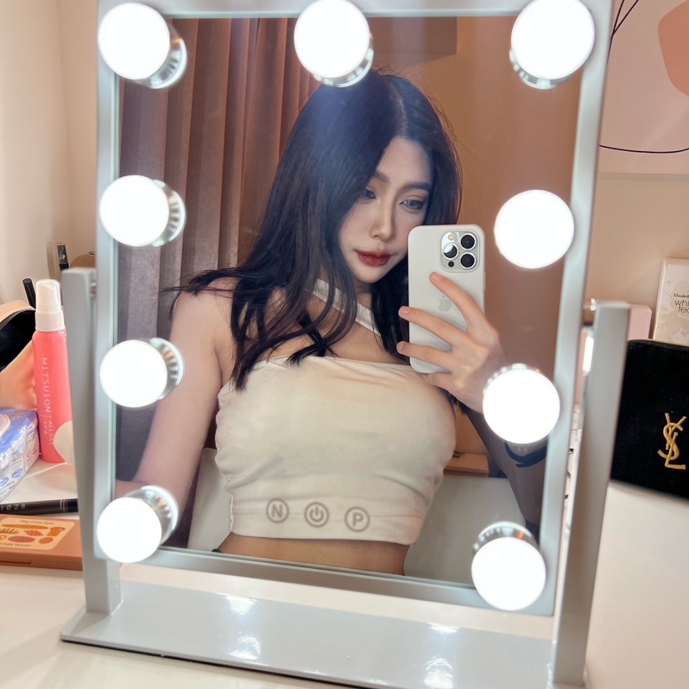 IRIS❤️LED化妝鏡 【三年保固】 三色調光/補光鏡/美妝鏡/立鏡 抖音同款/化妝神器 生日-細節圖3
