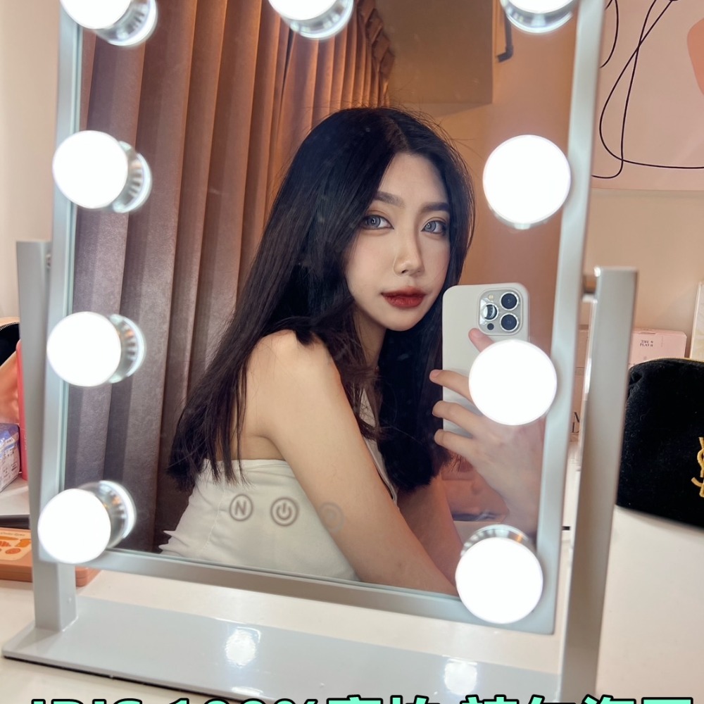 IRIS❤️LED化妝鏡 【三年保固】 三色調光/補光鏡/美妝鏡/立鏡 抖音同款/化妝神器 生日-細節圖6