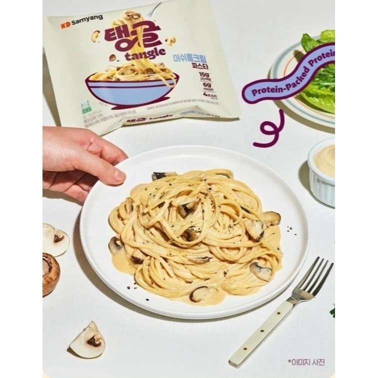 ☆CC＇s room☆ 🇰🇷韓國三養義大利麵 番茄/奶油蘑菇/橄欖油香蒜口味-細節圖3