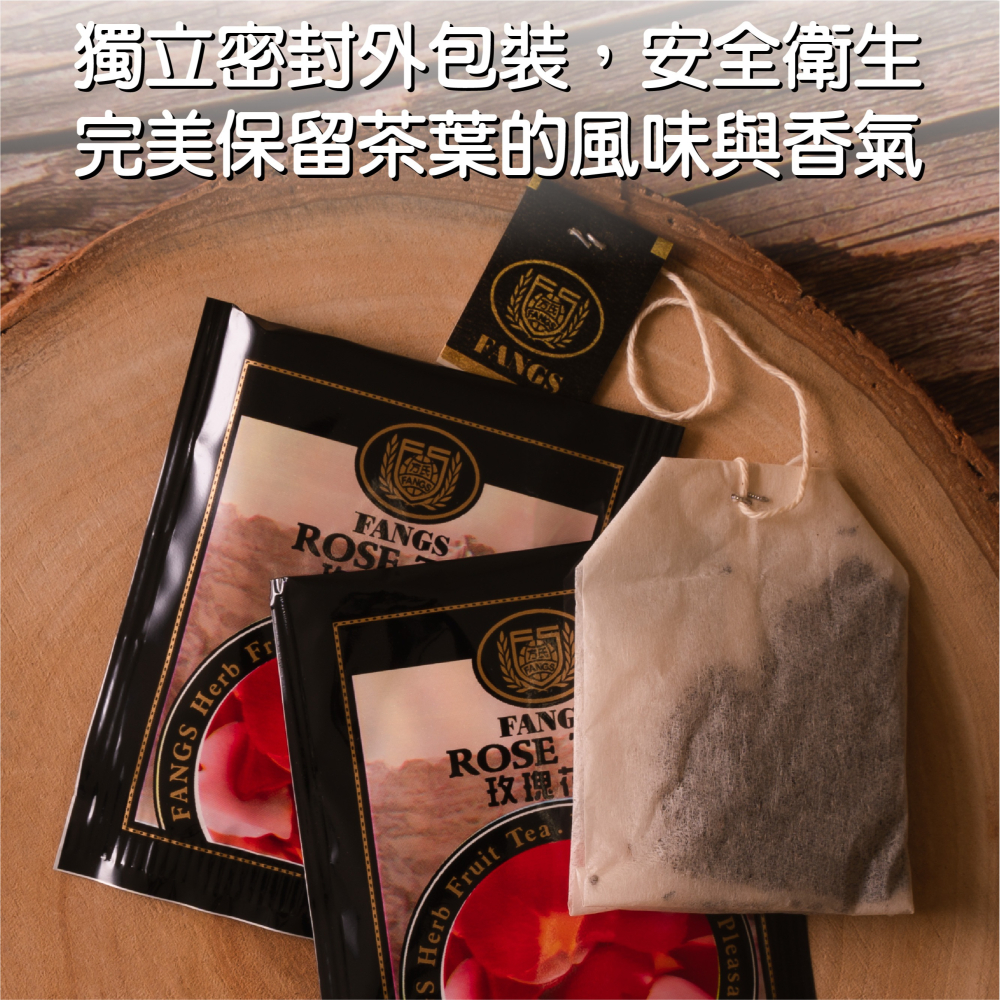 【花鹿水】玫瑰花茶(15、20、100包)-FANGS方氏 茶包系列-細節圖3
