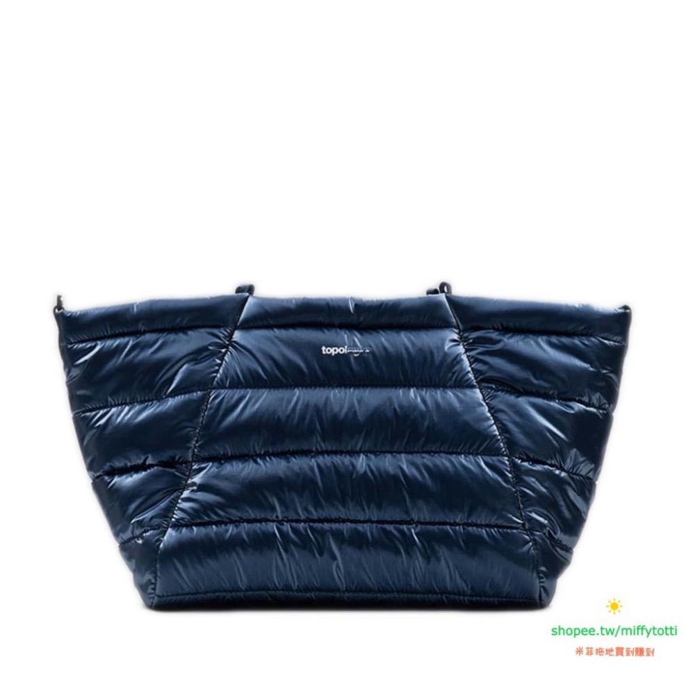 現貨出清✅ Marche Tote(M)托特包 容量充裕單肩斜挎（定價3680）金屬深海藍（僅包款，適配Top繩索）-細節圖3
