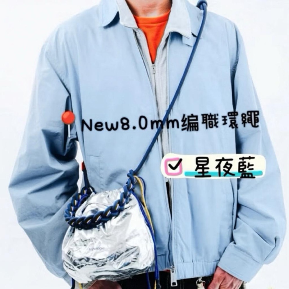 現貨✅Wares雙面抽繩水桶包（衛星銀+藍雙面使用）官網1680元，（可加購小店Top WARES 繩索)-細節圖6