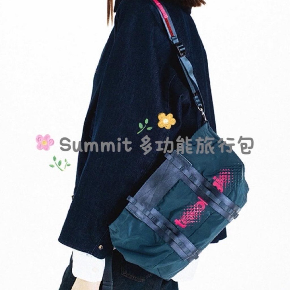 🔥現貨✅（深湖水綠）Summit 多功能旅行包（S,M) 充足的收納空間和時尚的設計(僅包款，可加購小店圈繩和背繩）-細節圖7
