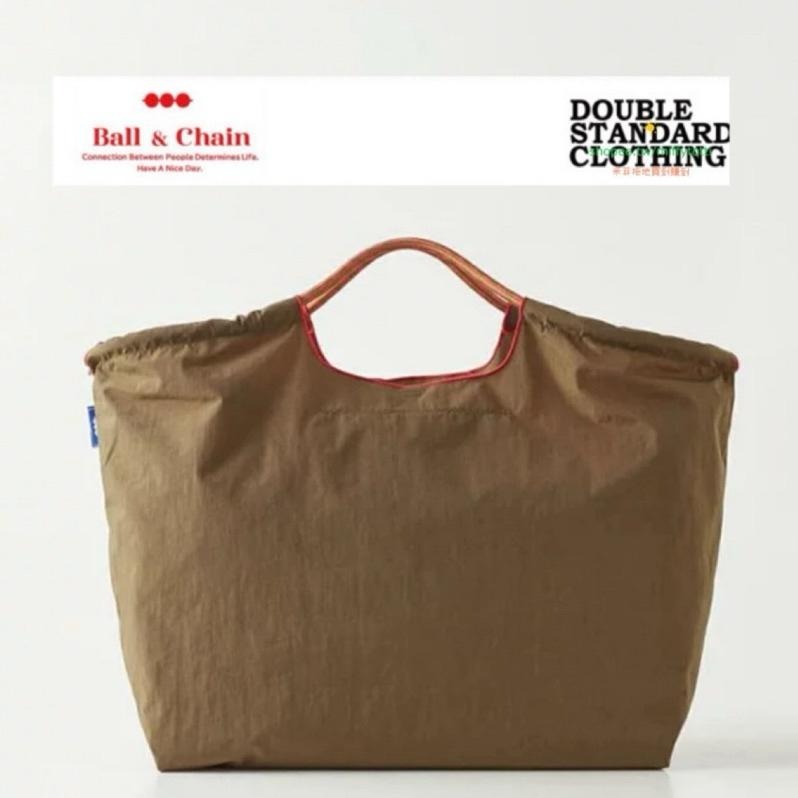 現貨✅ 日本斷貨‼️DSC × BALL&CHAIN 聯名《刺繡環保袋》（L)未來熊🧸卡其🧡全新未拆（官網2480元）-細節圖4