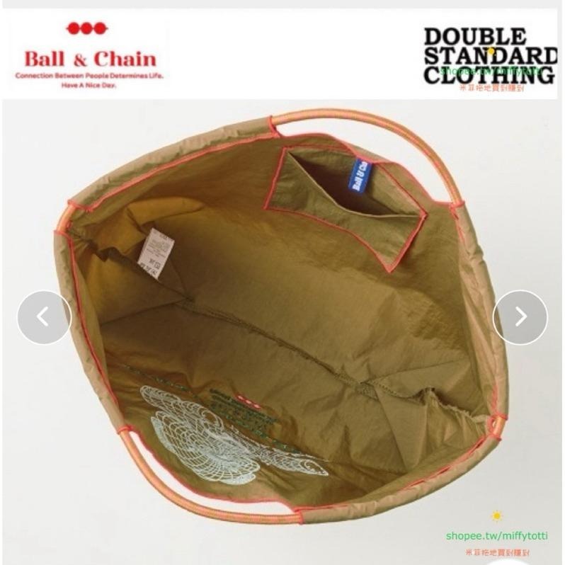 現貨✅ 日本斷貨‼️DSC × BALL&CHAIN 聯名《刺繡環保袋》（L)未來熊🧸卡其🧡全新未拆（官網2480元）-細節圖7