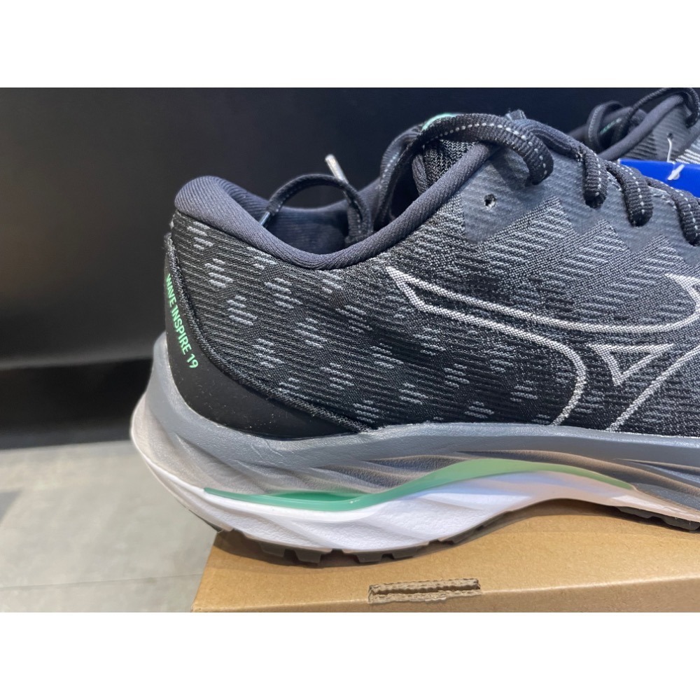 MIZUNO J1GD232922 WAVE INSPIRE 19 SSW 支撐型寬楦女慢跑鞋-細節圖3