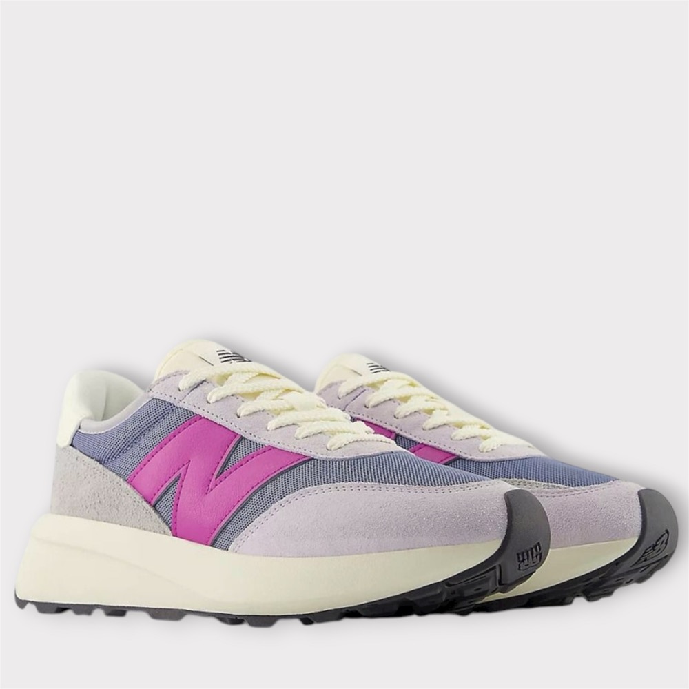 New Balance U370DC D楦 麂皮/網眼 370系列 復古休閒鞋（中性款）-細節圖2