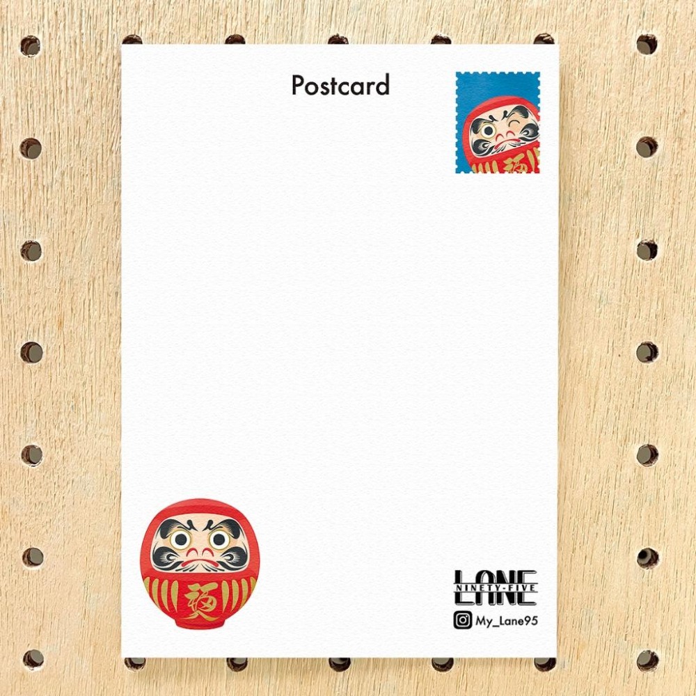 【Lane 95】達摩 明信片／玩具 吉祥物-細節圖2