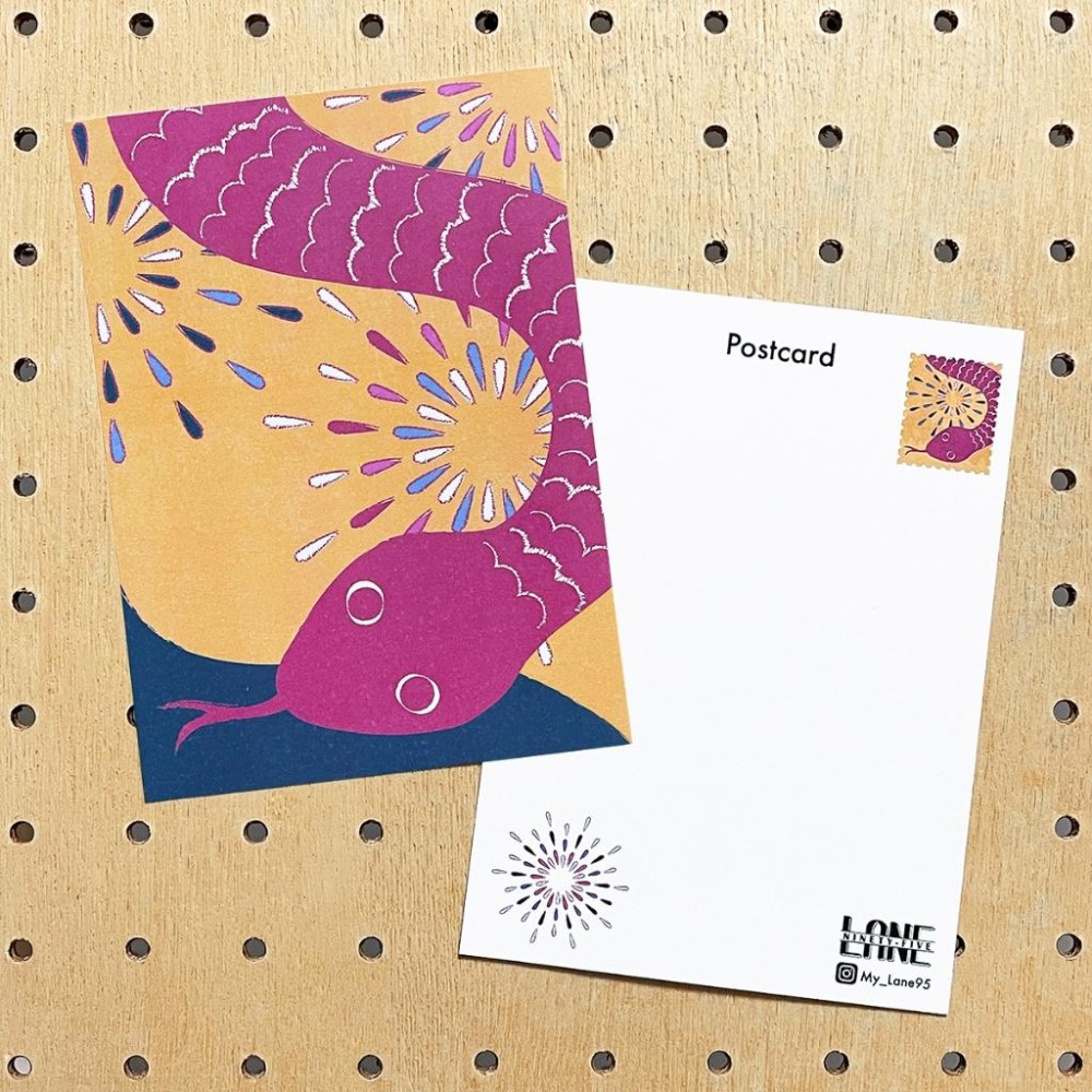 【Lane 95】煙火蛇  明信片／蛇年 賀年 新年-細節圖2