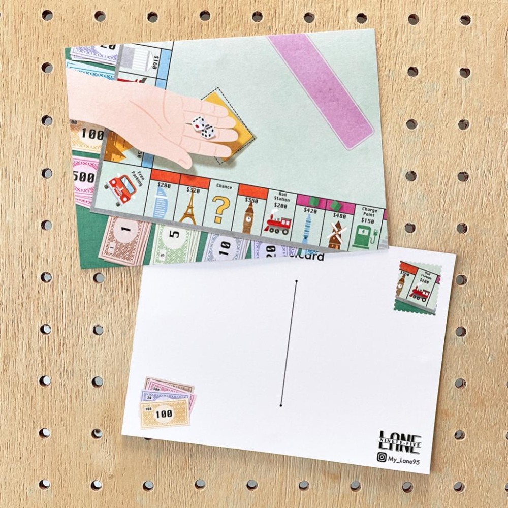 【Lane 95】桌遊 明信片-細節圖2
