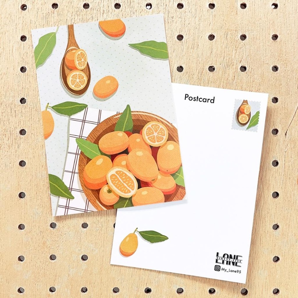 【Lane 95】金棗 明信片／金橘 金柑-細節圖2