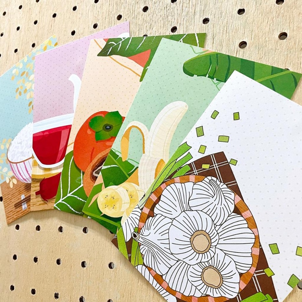 【Lane 95】柿餅 明信片／柿子-細節圖3