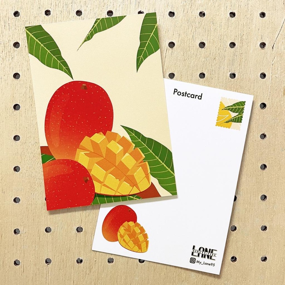 【Lane 95】芒果 明信片-細節圖2