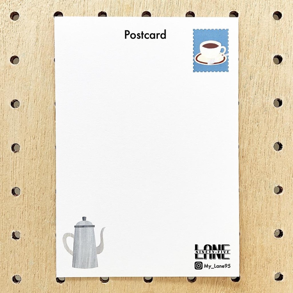 【Lane 95】咖啡廳 明信片／咖啡 咖啡壺 咖啡杯-細節圖2