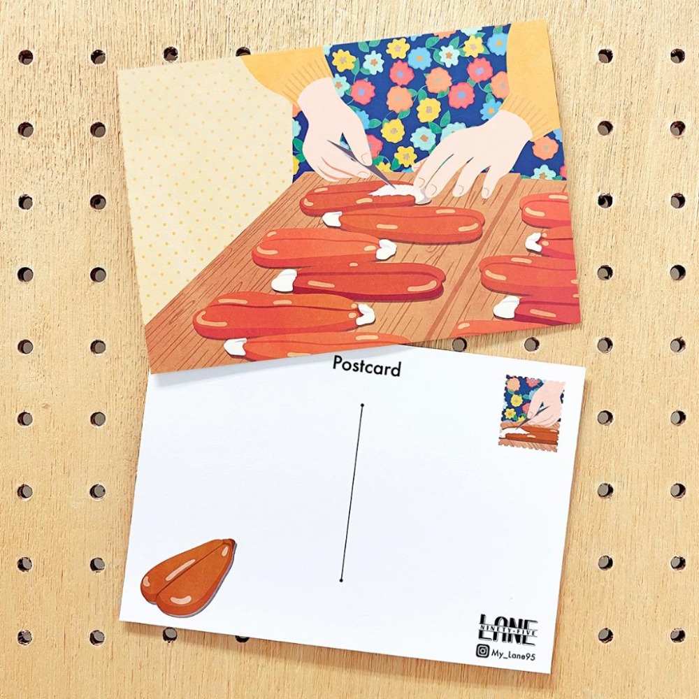 【Lane 95】烏魚子 明信片-細節圖2