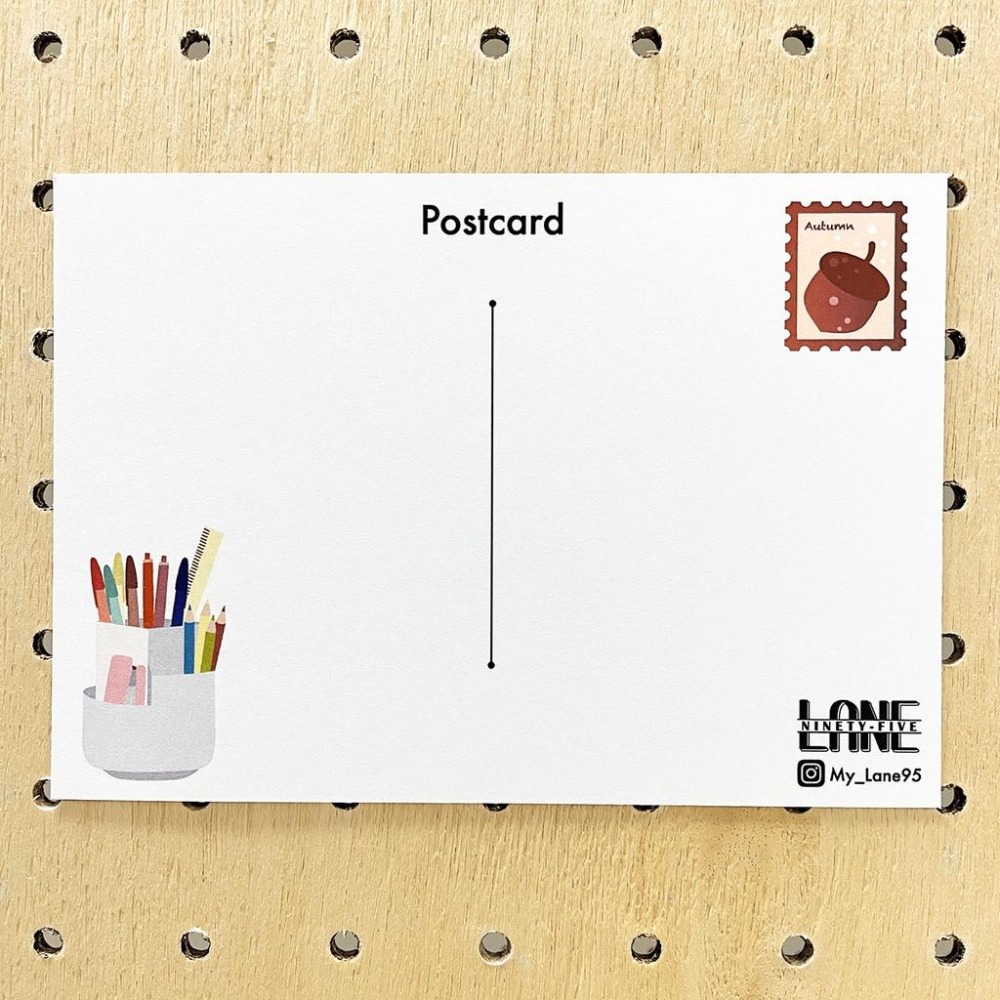 【Lane 95】 秋季問候 明信片／落葉 秋季 寫信-細節圖2