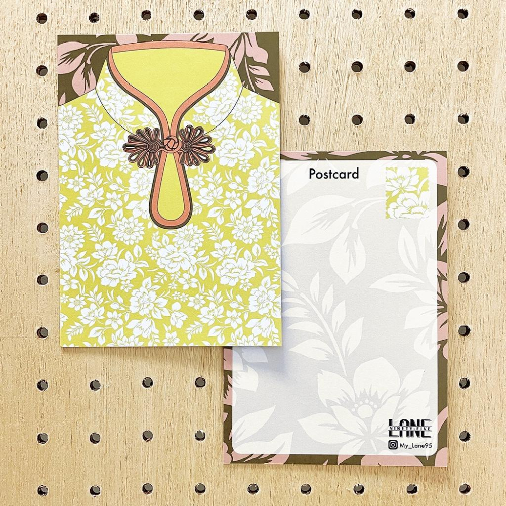 【Lane 95】旗袍 中式長衫 明信片 (四張一套)-細節圖3