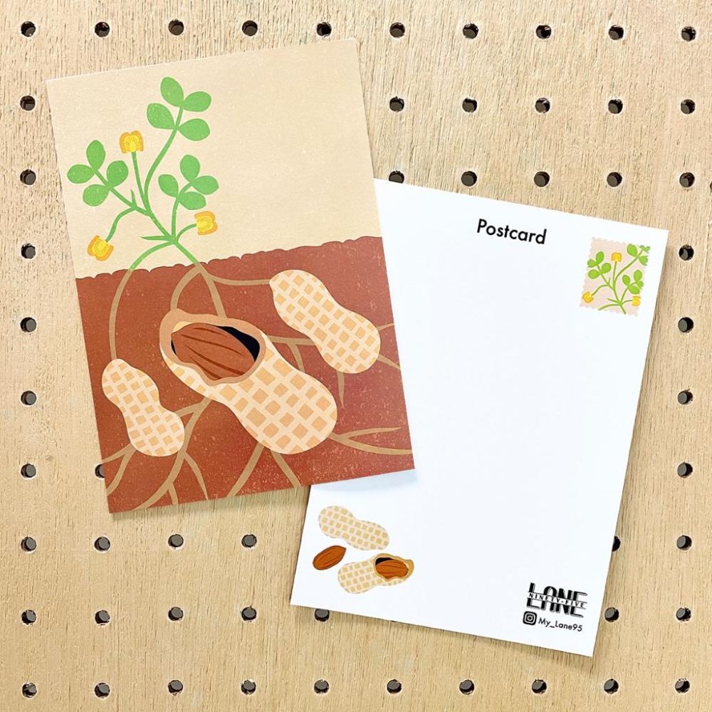 【Lane 95】田間貨車、落花生 明信片／香蕉 甘蔗 車過枋寮-細節圖5