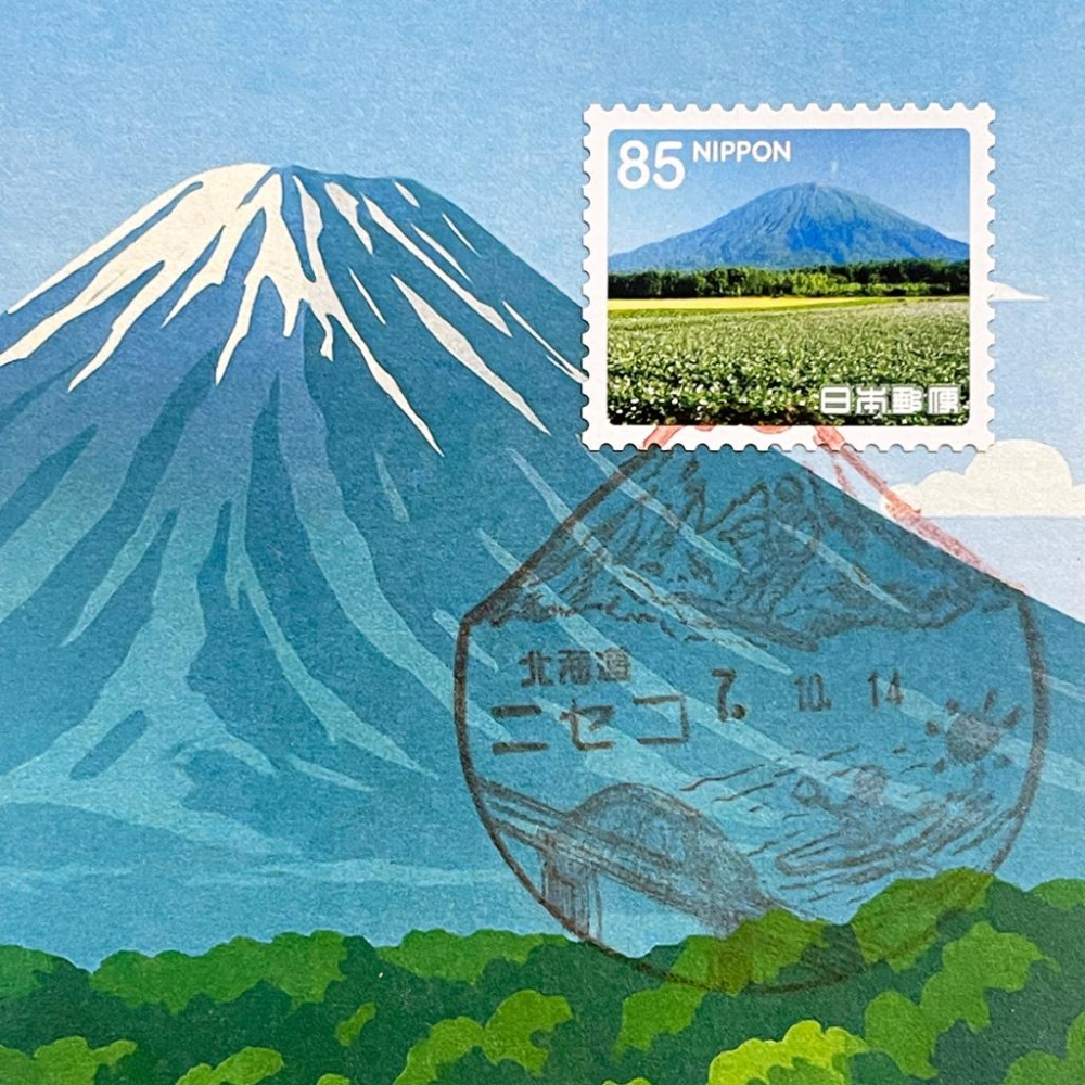 日本原圖卡🇯🇵 羊蹄山 風景印 原圖卡 極限片-細節圖2