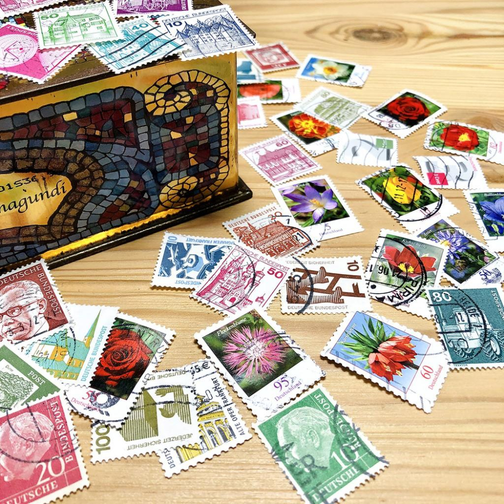 德國郵票🇩🇪 小型郵票  銷戳票  舊郵票  20張一組不重複-細節圖2