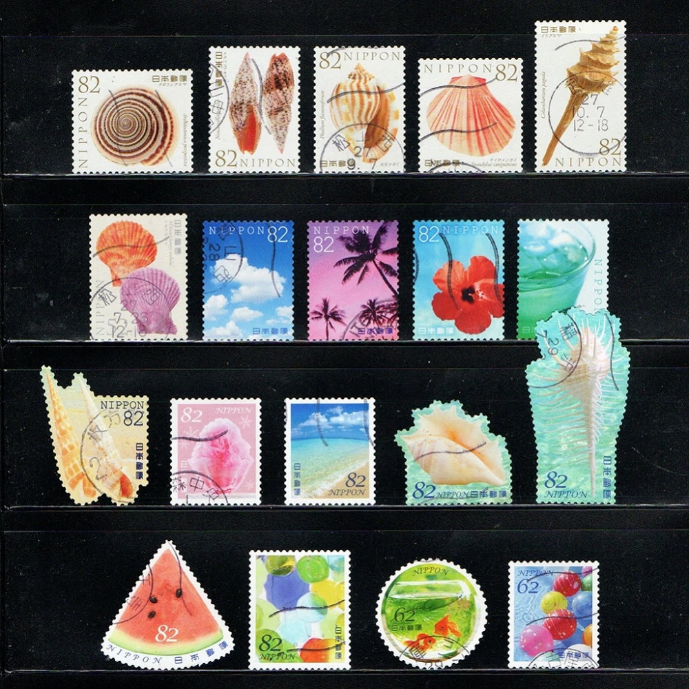 日本郵票🇯🇵 2015年-2017年 夏季的問候 郵票（已蓋銷使用，共19張）-細節圖2