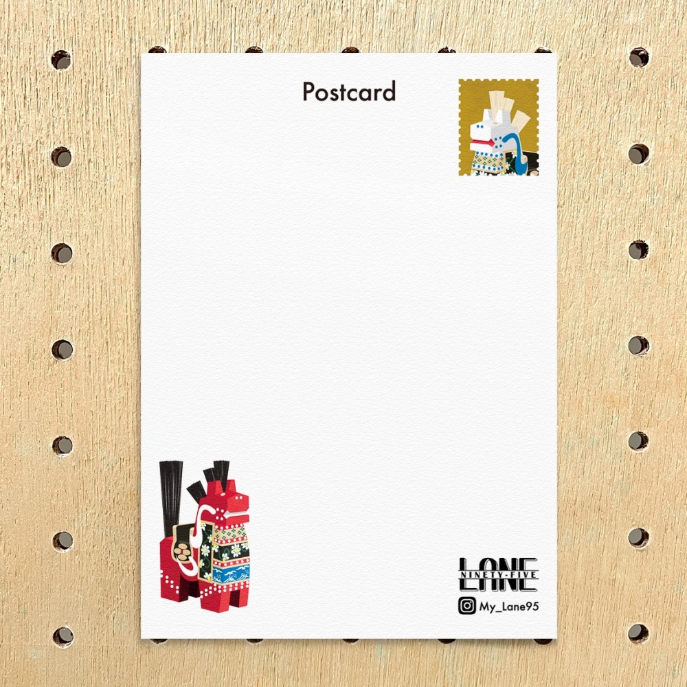 【Lane 95】八幡馬 明信片／ 八幡駒 鄉土玩具-細節圖2