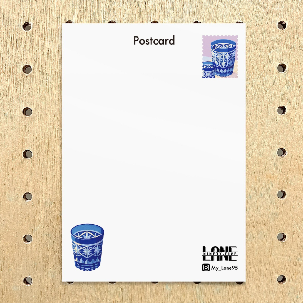 【Lane 95】切子 明信片／ 玻璃杯-細節圖2