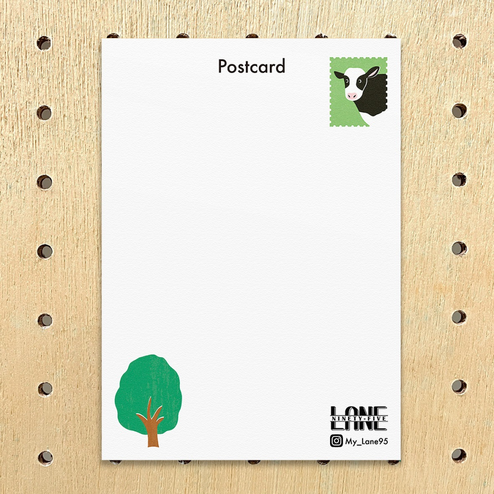 【Lane 95】群聚的乳牛 明信片-細節圖2