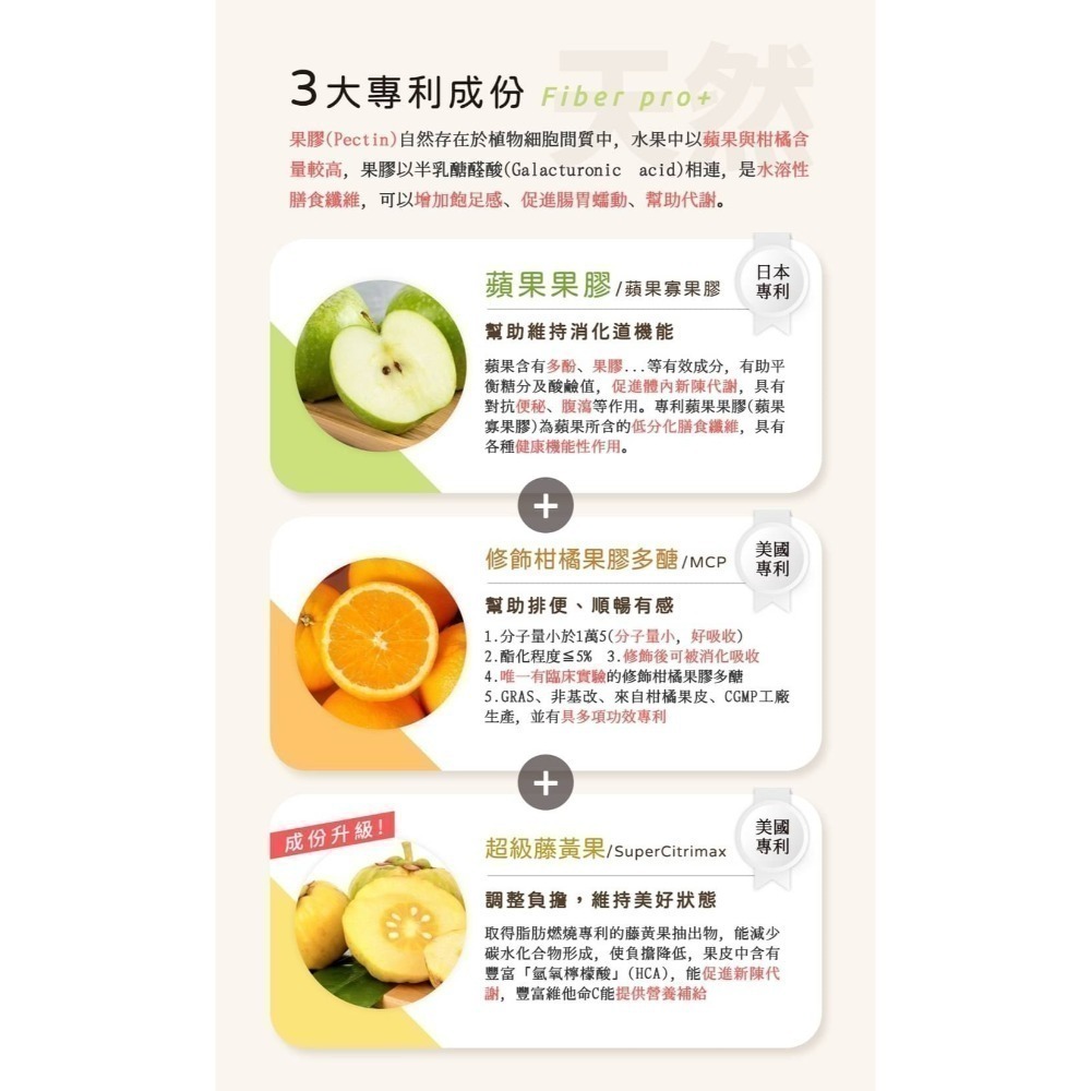 【特惠】KHDr.蘋果柑橘果膠EX(Fiber pro+版)20gx30包-細節圖4