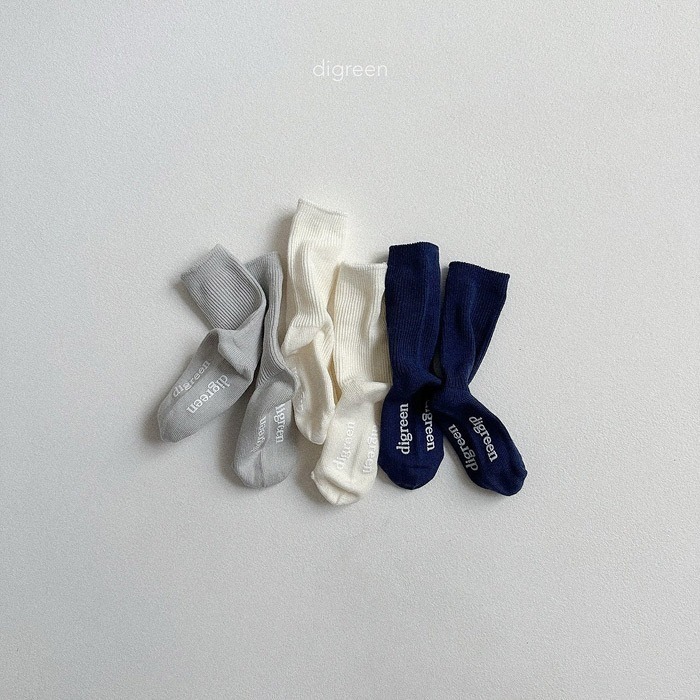 25秋 正韓 digreen 基本款中筒襪 三色一組（不拆賣）-細節圖2