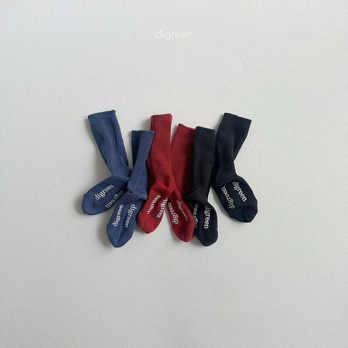 25秋 正韓 digreen 基本款中筒襪 三色一組（不拆賣）-細節圖4