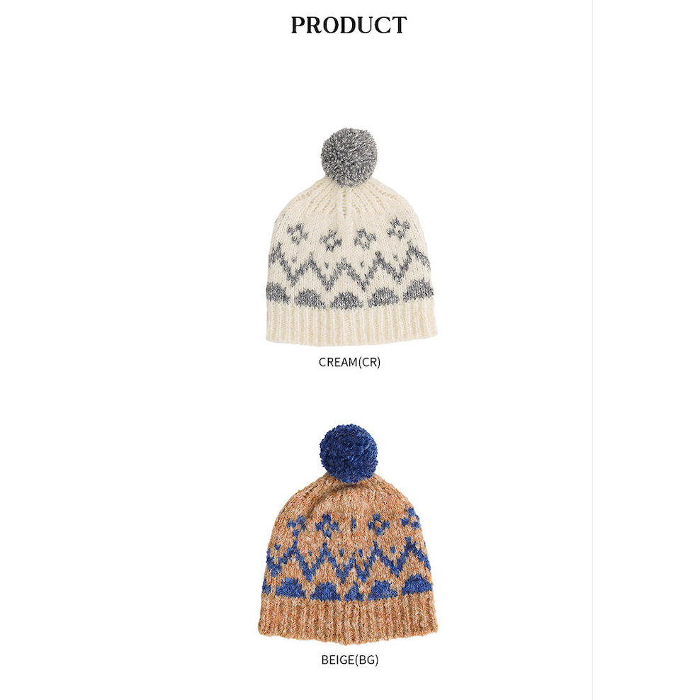 25秋 正韓 北歐風毛帽 兩色-細節圖7