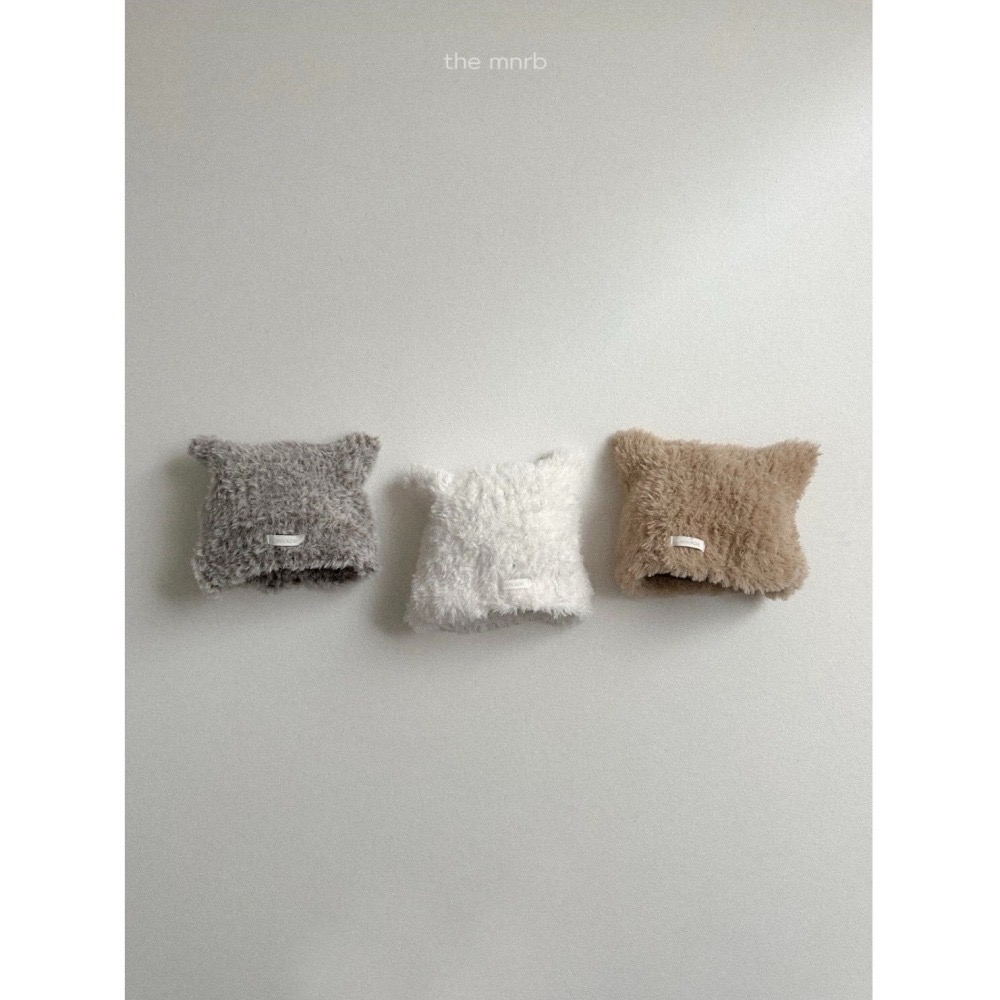 『現貨』25冬 正韓 minirobe 毛茸茸貓造型毛帽 兩色-細節圖2