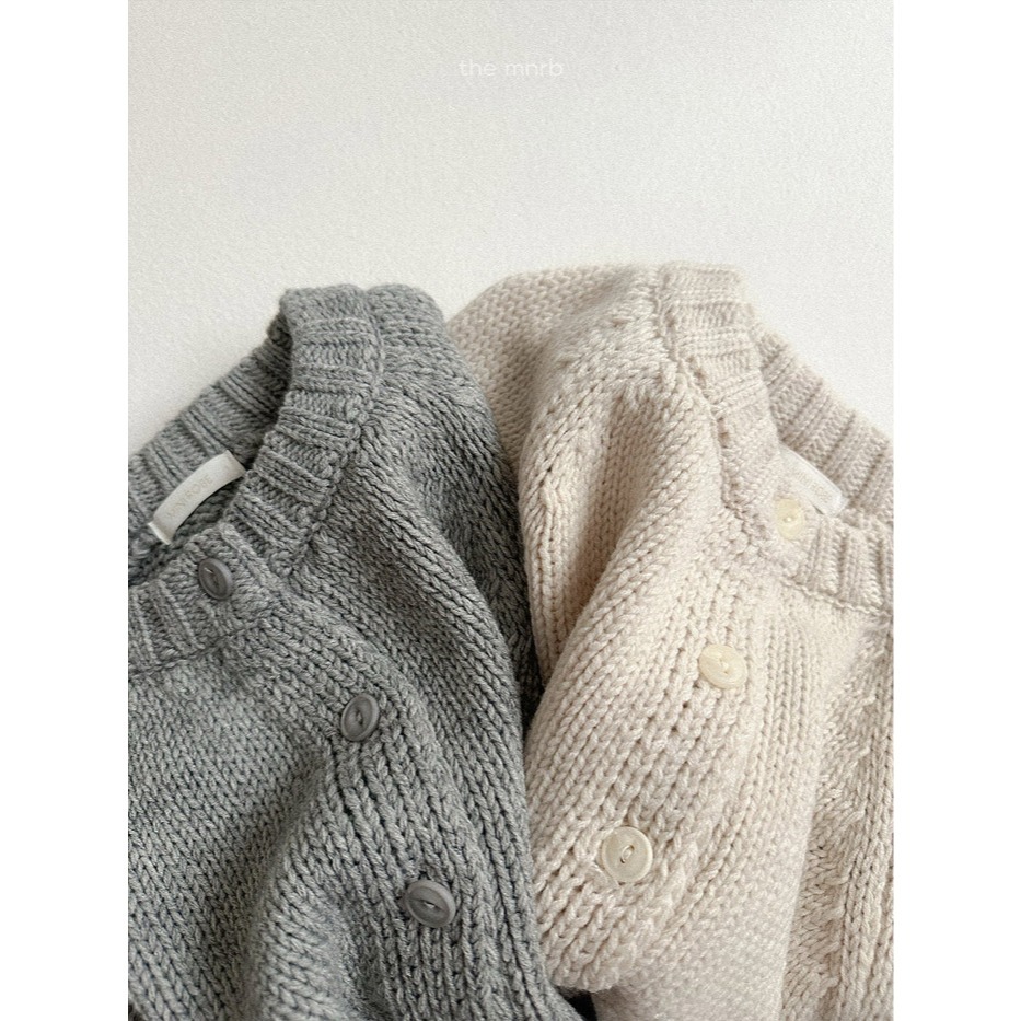 25冬 正韓 minirobe 北歐粗毛線外套 兩色-細節圖3